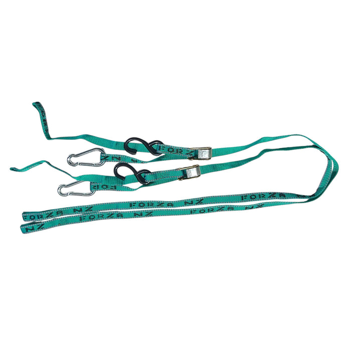 AEROFAST "FORZA" Camlock Motorcycle Tie Down Pair - Made in NZ