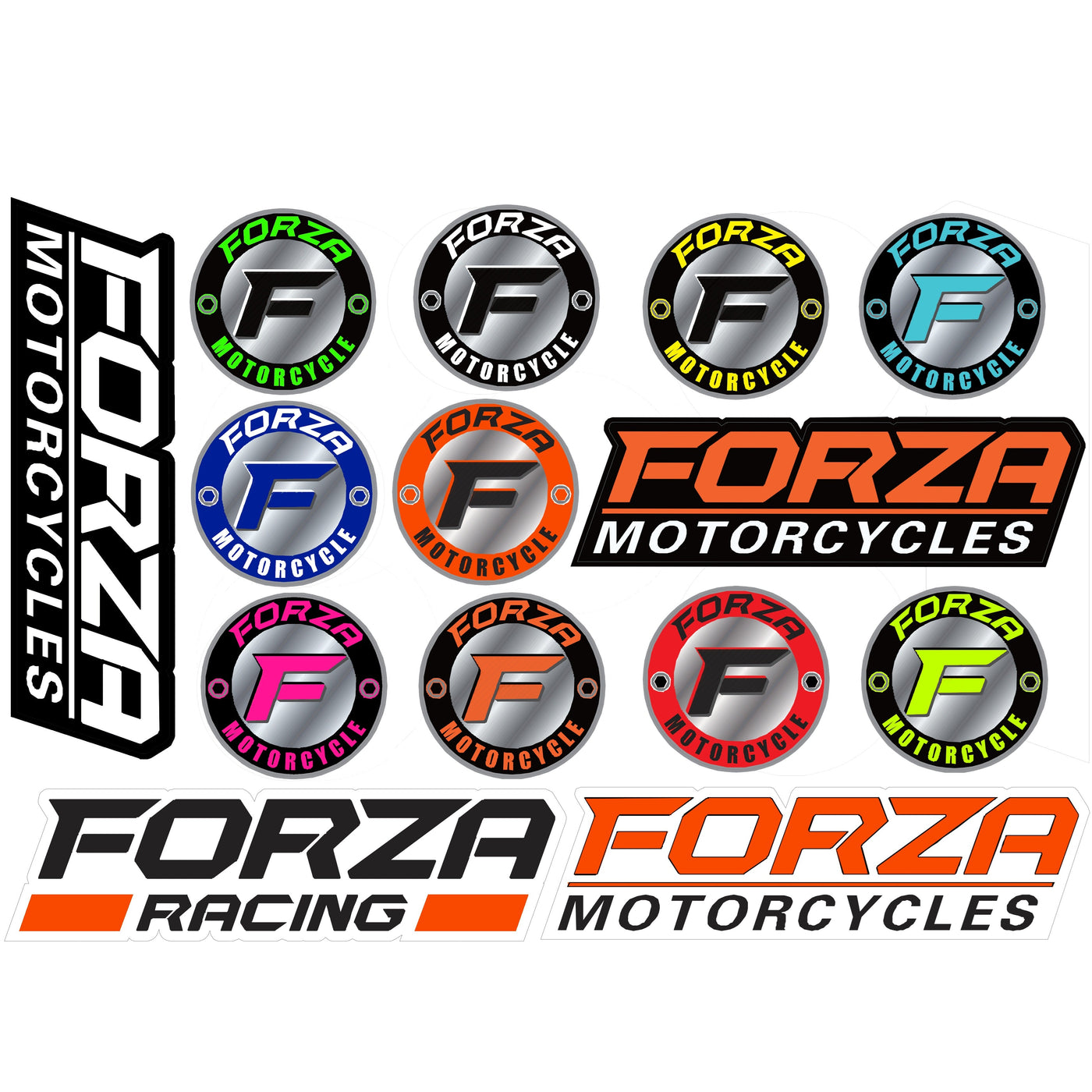 FORZA Logo Sticker Sheet — Forza West Auckland