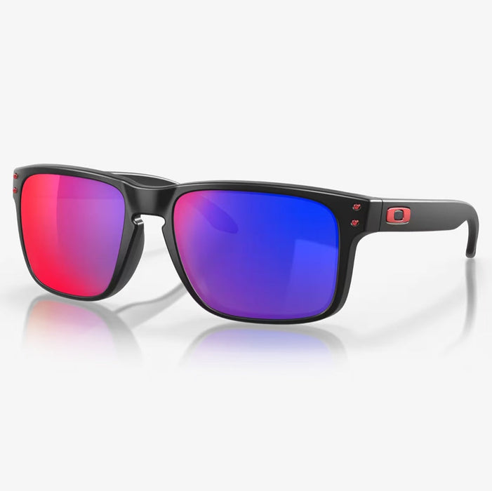 Oakley Holbrook Sunglasses - Matt Black w Red Iridium Lens